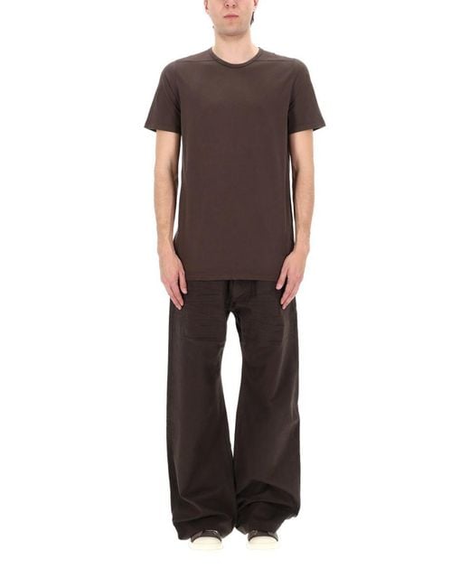 Rick Owens Brown T Shirt "Level T"