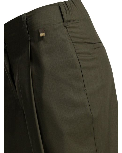 Herno Wool Tailored Pants Trousers Green