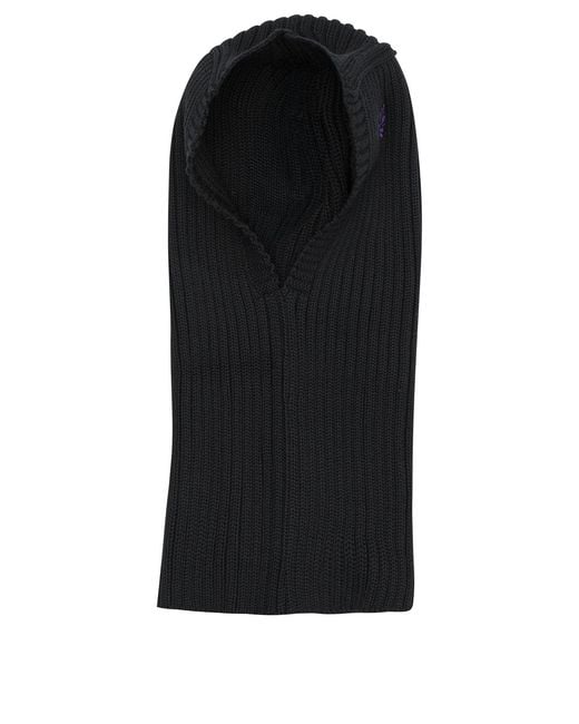 Passamontagna di Needles in Black da Uomo