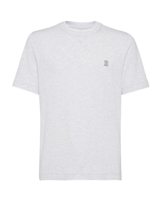 Brunello Cucinelli Light T-Shirt in White für Herren