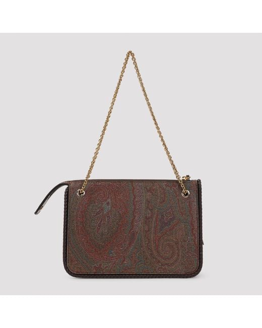 Etro Brown Crossbody Clutch Arnica Bag