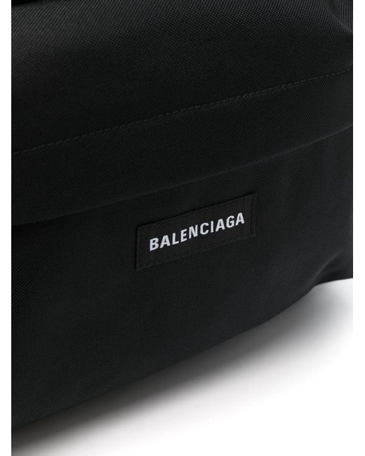 Balenciaga Black Explorer Recycled Nylon Backpack for men