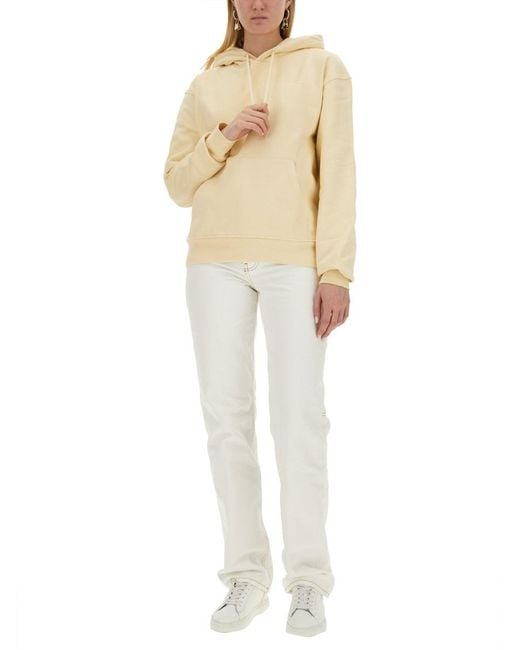 Jacquemus Natural Relaxed Fit Organic Cotton Sweatshirt