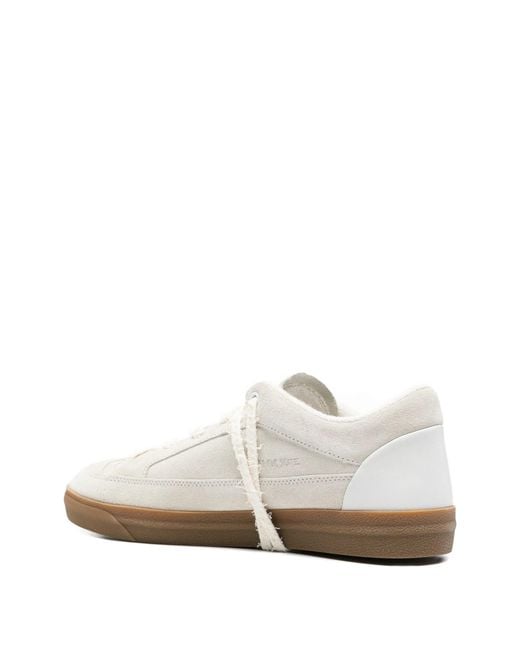 Santha White Love Cut Suede Cream