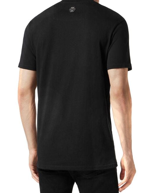 Philipp Plein Black Short Sleeves T-Shirts for men