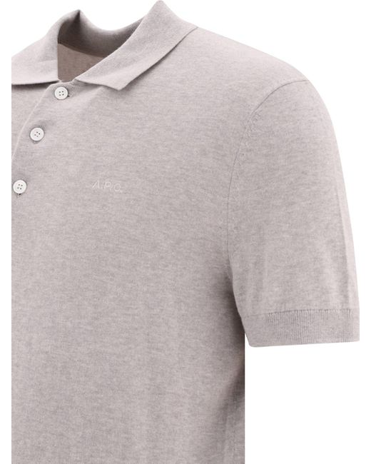 Gregory Polo Shirt di A.P.C. in Gray da Uomo