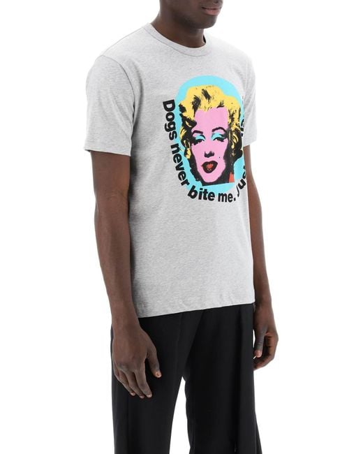 Comme des Garçons Comme Des Garcons -shirt Marilyn Monroe Print T in het Gray voor heren