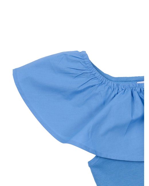 Molo Blue Reca T Shirts With Short Sleeves