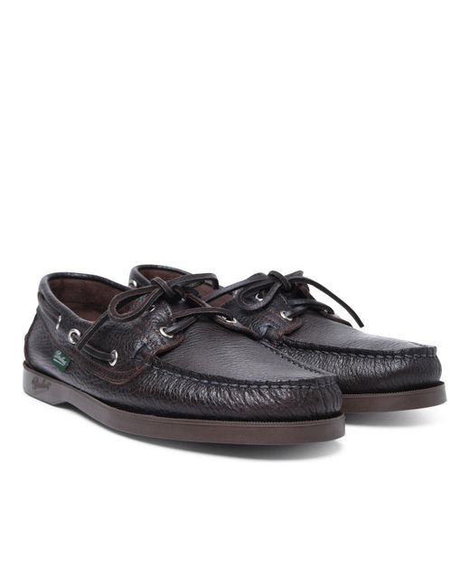 Paraboot Black 'Barth' Lear Loafers