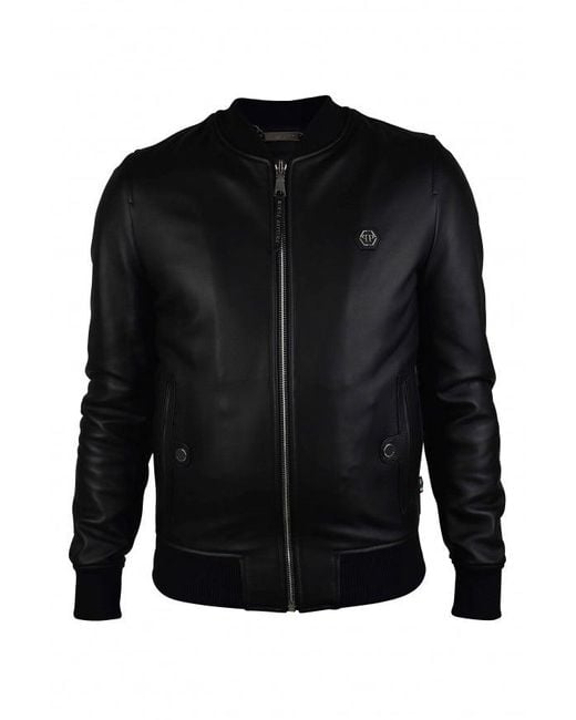 Philipp Plein Black Bomber Jacket