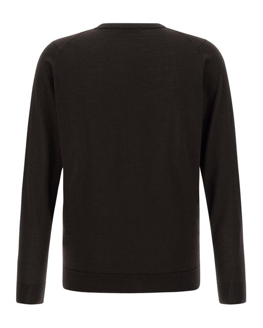 John Smedley Black Petworth Sweaters And Cardigans for men