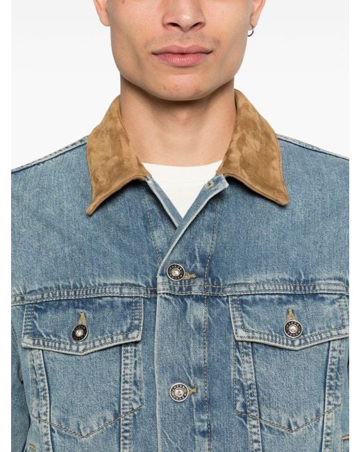 Jacob Cohen Blue Denim Trucker Jacket for men