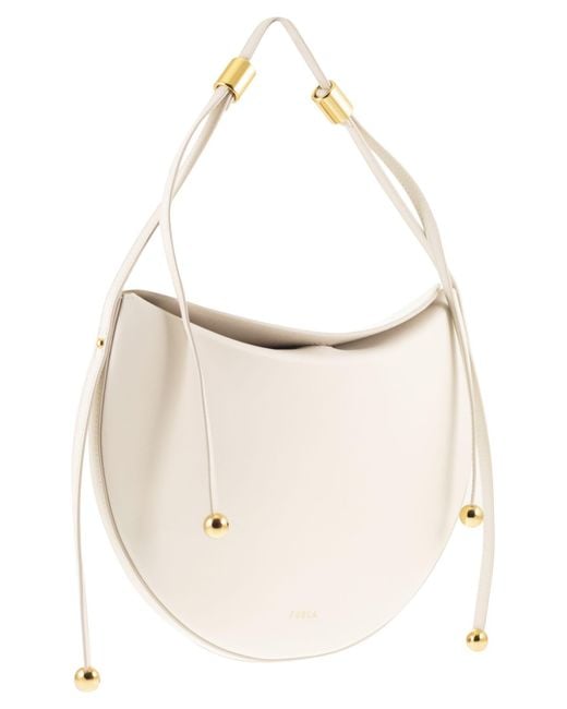 Furla White Moonstone Shoulder Bag M