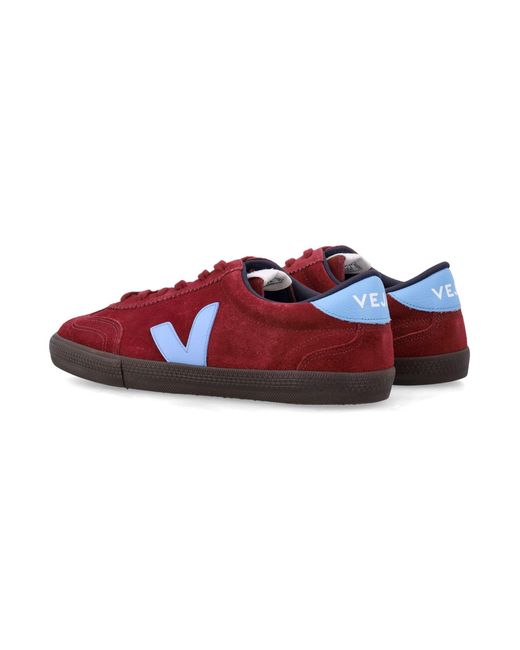 Veja Red Volley Suede Grenat Aqua Eagle Sneakers