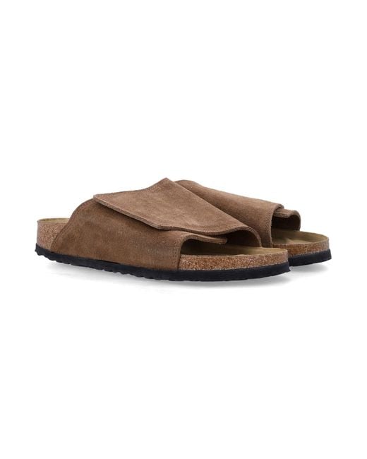 Birkenstock Brown Solana Dark Tea Vl Suede Sandals