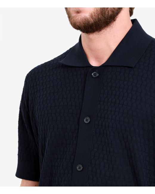 Paolo Pecora Blue Shirts for men