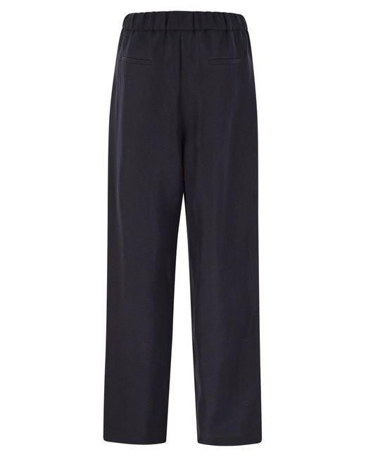 Fabiana Filippi Blue Linen And Viscose Jogging Trousers