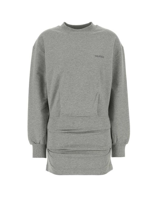 The Attico Gray Mini Dress
