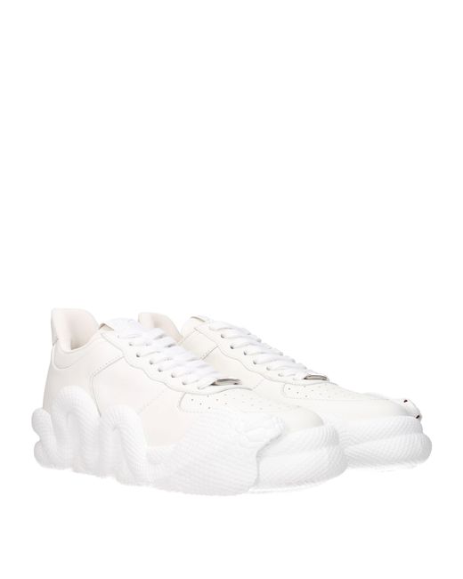 Giuseppe Zanotti White Sneakers Cobra Uomo Pelle Bianco for men