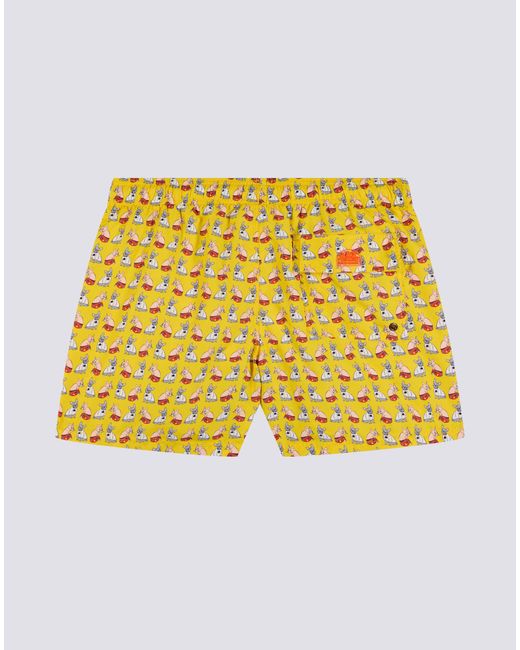 SUNDEK X PELO FOUNDATION Yellow Boardshort for men