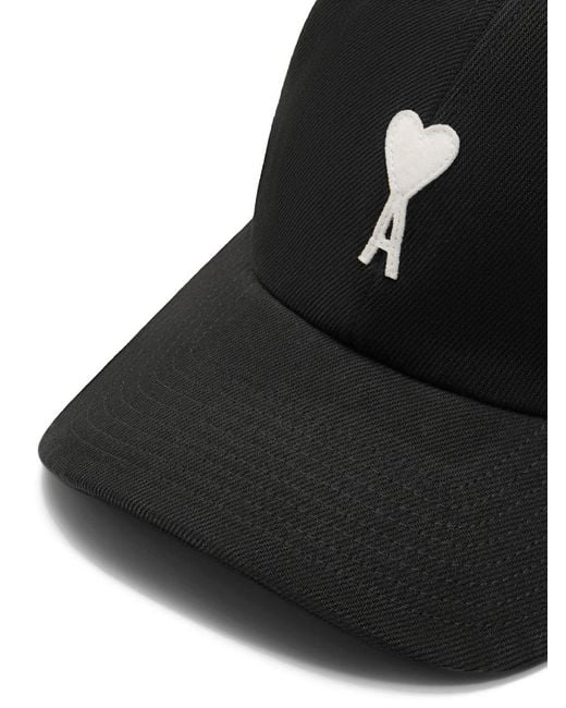 AMI Black Ami De Coeur Baseball Cap for men