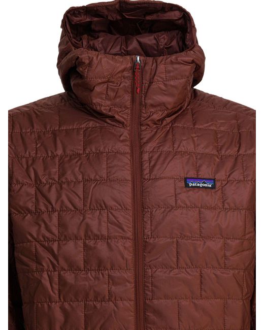 Patagonia "Nano Puff Hoody" Steppjacke in Brown für Herren