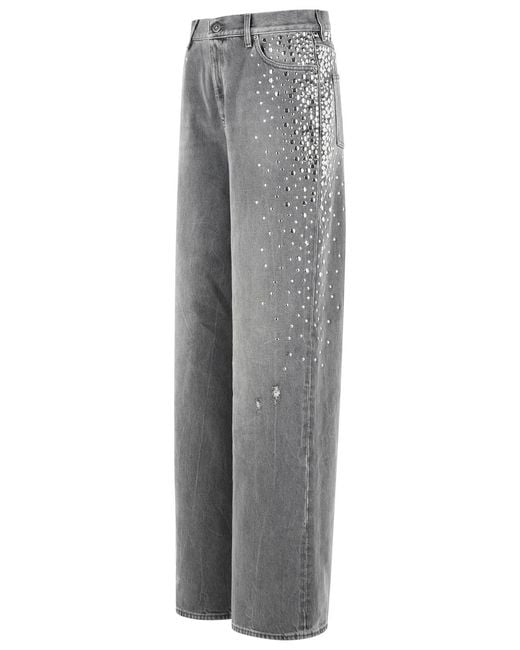 Golden Goose Deluxe Brand Gray 'Melody' Cotton Jeans