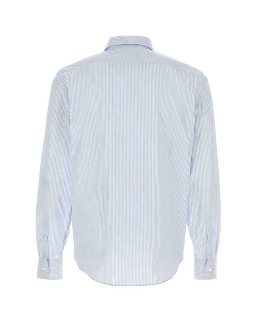 Prada Blue Stripes Shirt for men