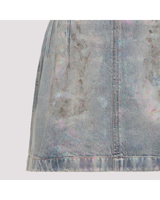 Acne Mini-jurk Denim in het Gray
