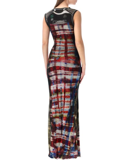 OTTOLINGER Red Mesh Long Dress