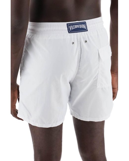 Vilebrequin White Moorea Sea Bermuda Shorts