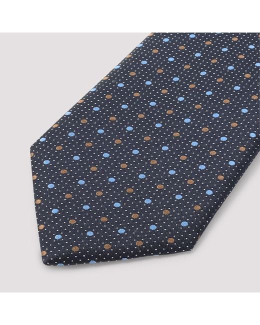 Giorgio Armani Blue Silk Tie