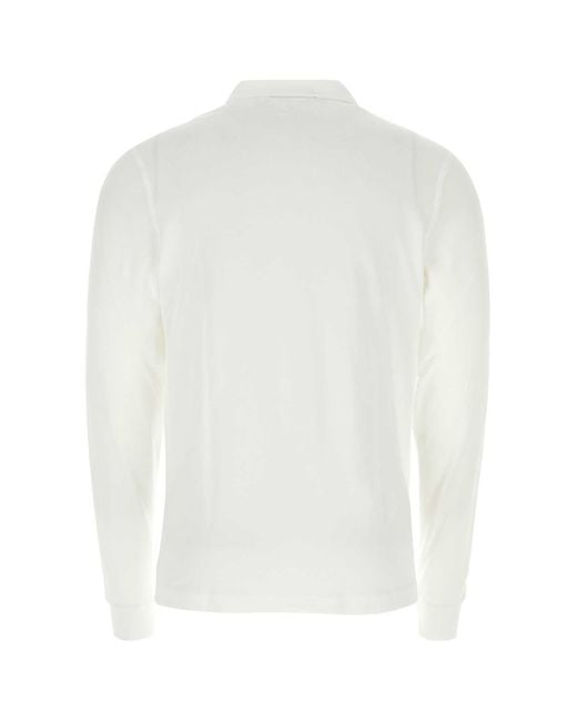 Fred Perry White Piquet Polo Shirt