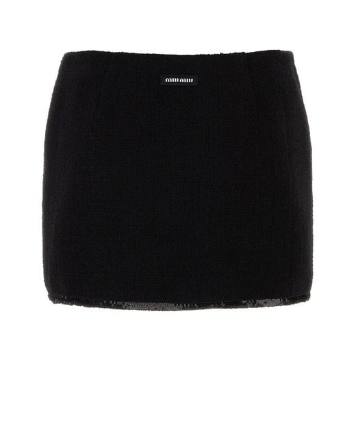 Miu Miu Black Gonna