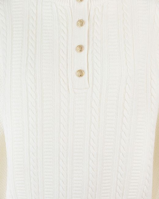 A.P.C. Maglione Trek Thea Ecru in het White