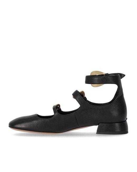 A.Bocca Black Ballet Flat With Straps for men