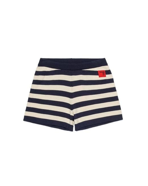 MAX&Co. Blue Bermuda With Logo