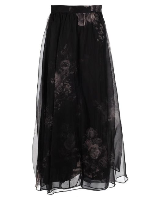 Zimmermann Black "Hypnotic" Maxi Skirt