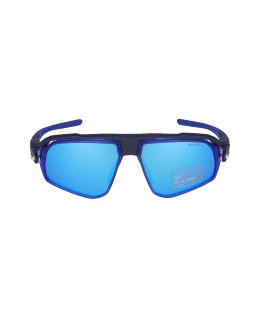 Nike Sonnenbrille Flyfree M FV2391 410 Matt Navy/Blue Mirror/Volt/14/135 für Herren