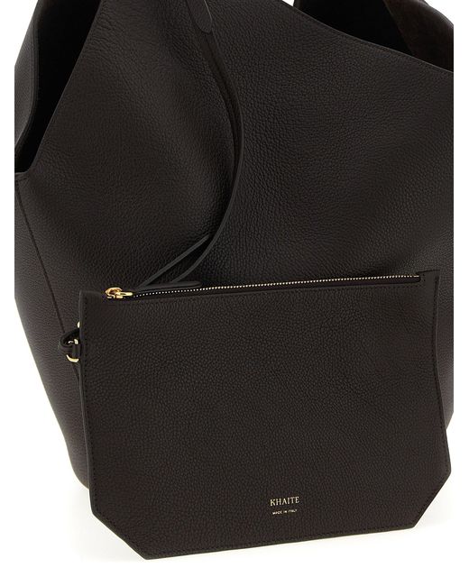 Khaite 'lotus Medium' Boodschappentas in het Black