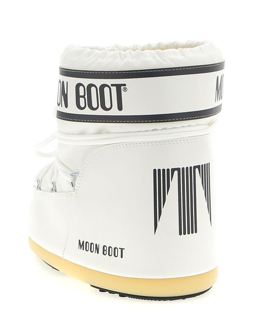 Moon Boot White Mondstiefel 'Icon Low' Knöchelstiefel