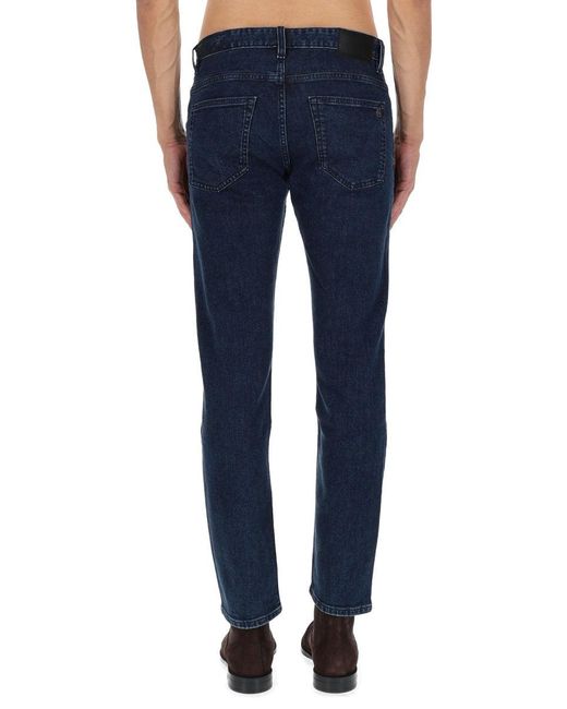 Boss Blue Cotton-Blend Jeans for men