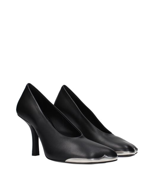 Burberry Black Neckline Leather