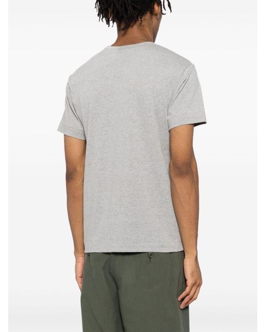 Comme des Garçons Gray Heart Cotton T-Shirt for men