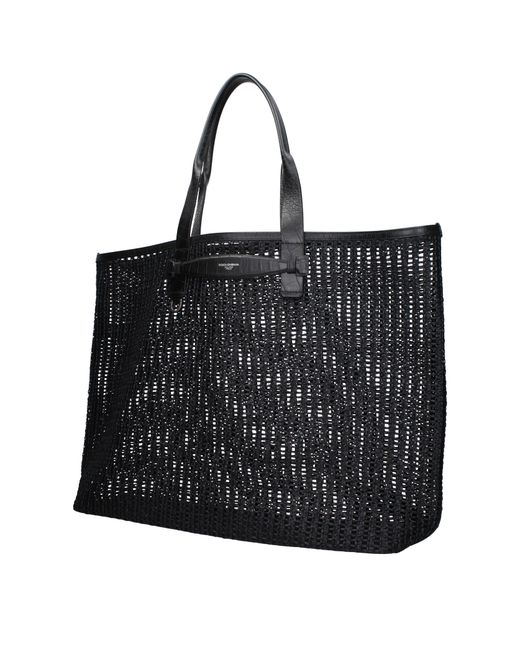 Dolce & Gabbana Black Dolce&Gabbana Shoulder Bags Rafia