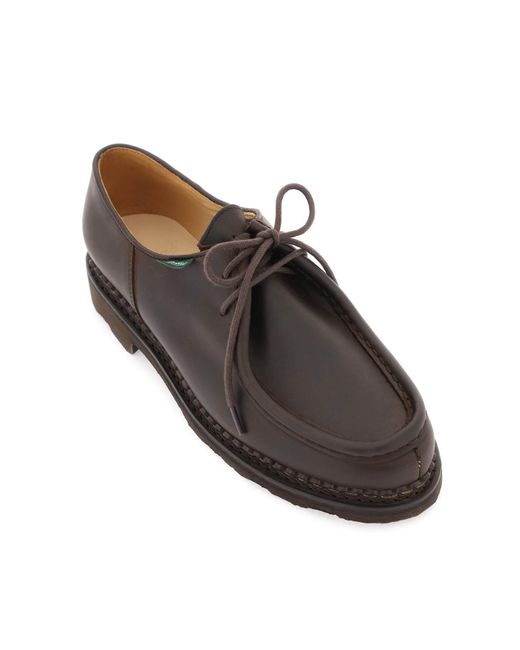 Paraboot "leather Michael Derby -schoen in het Brown