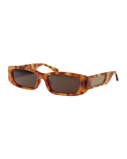 Linda Farrow Brown Sunglasses