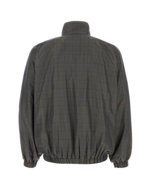Balenciaga Gray Logo Jacket for men
