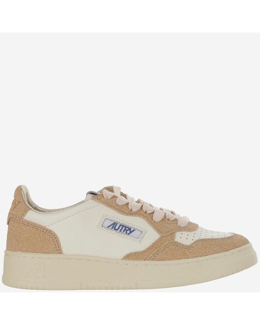 Autry Medalist Low Sneakers in Brown | Lyst