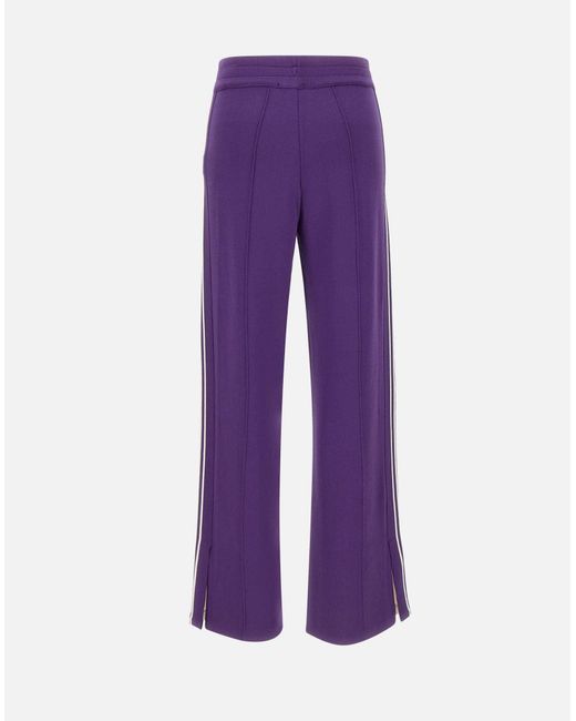 Purple Viscose Blend Jogger pantalones Autry